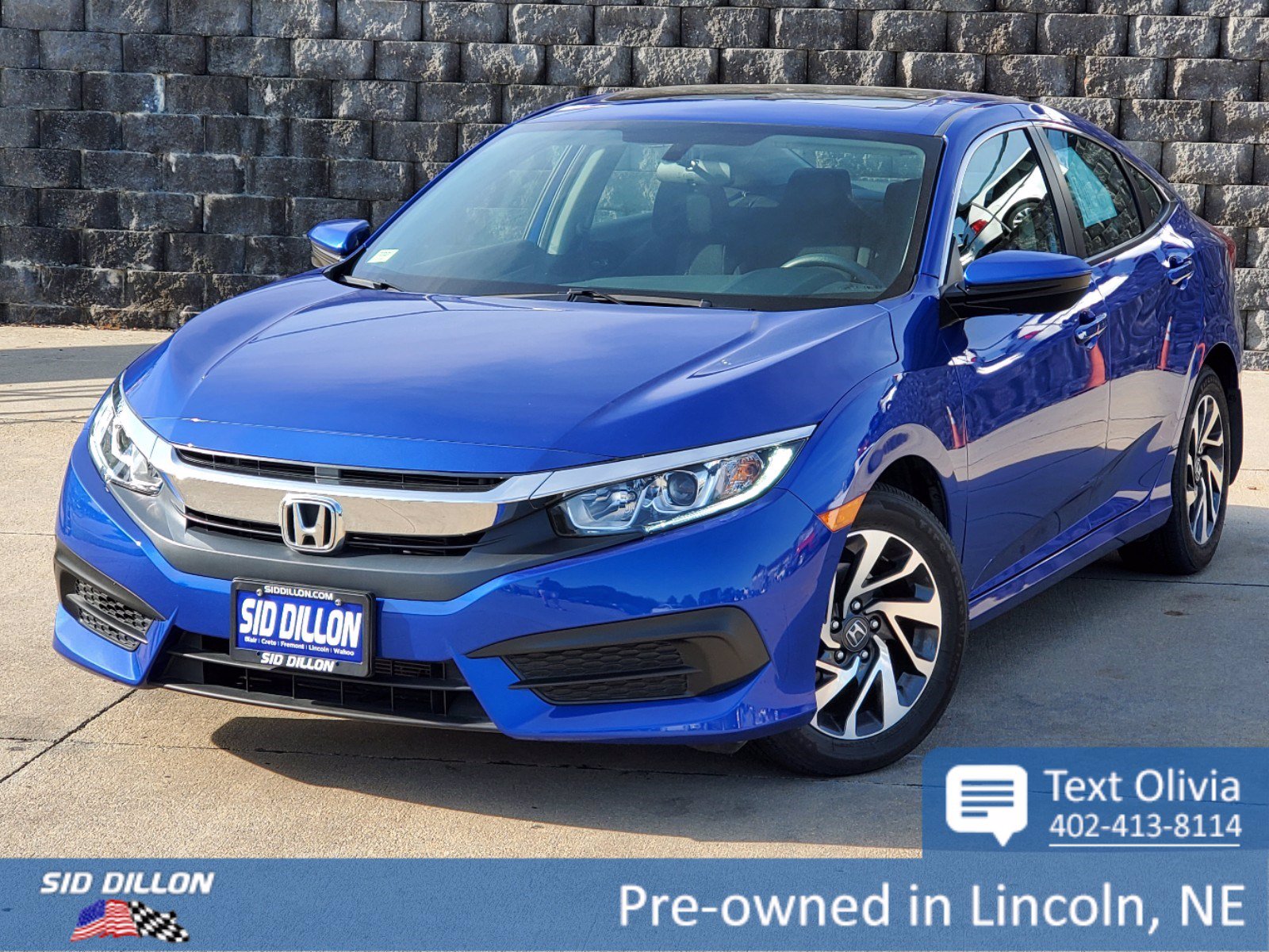 Pre-Owned 2018 Honda Civic EX FWD 4 Door Sedan